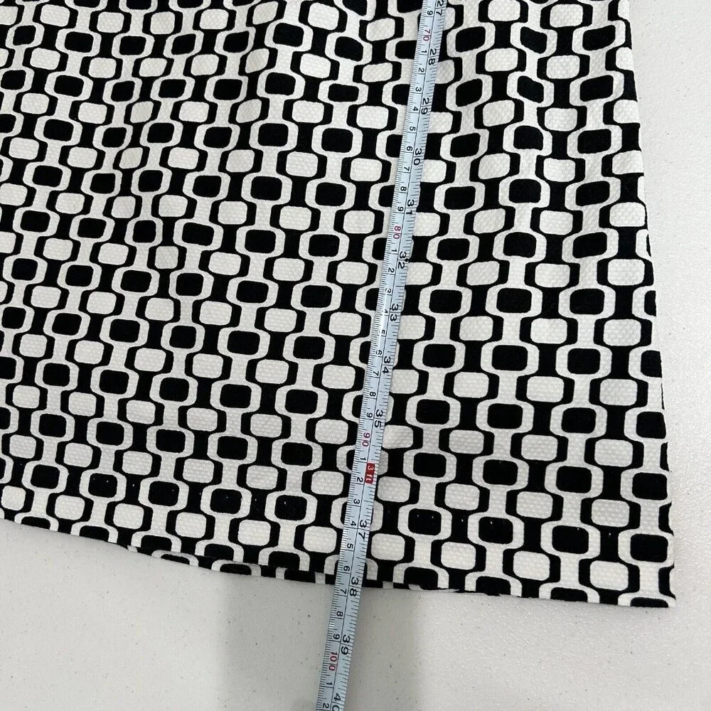 Max &‎ Cleo Womens Dress 8 Black Geometric 70s Retro Inspired Groovy Cocktail